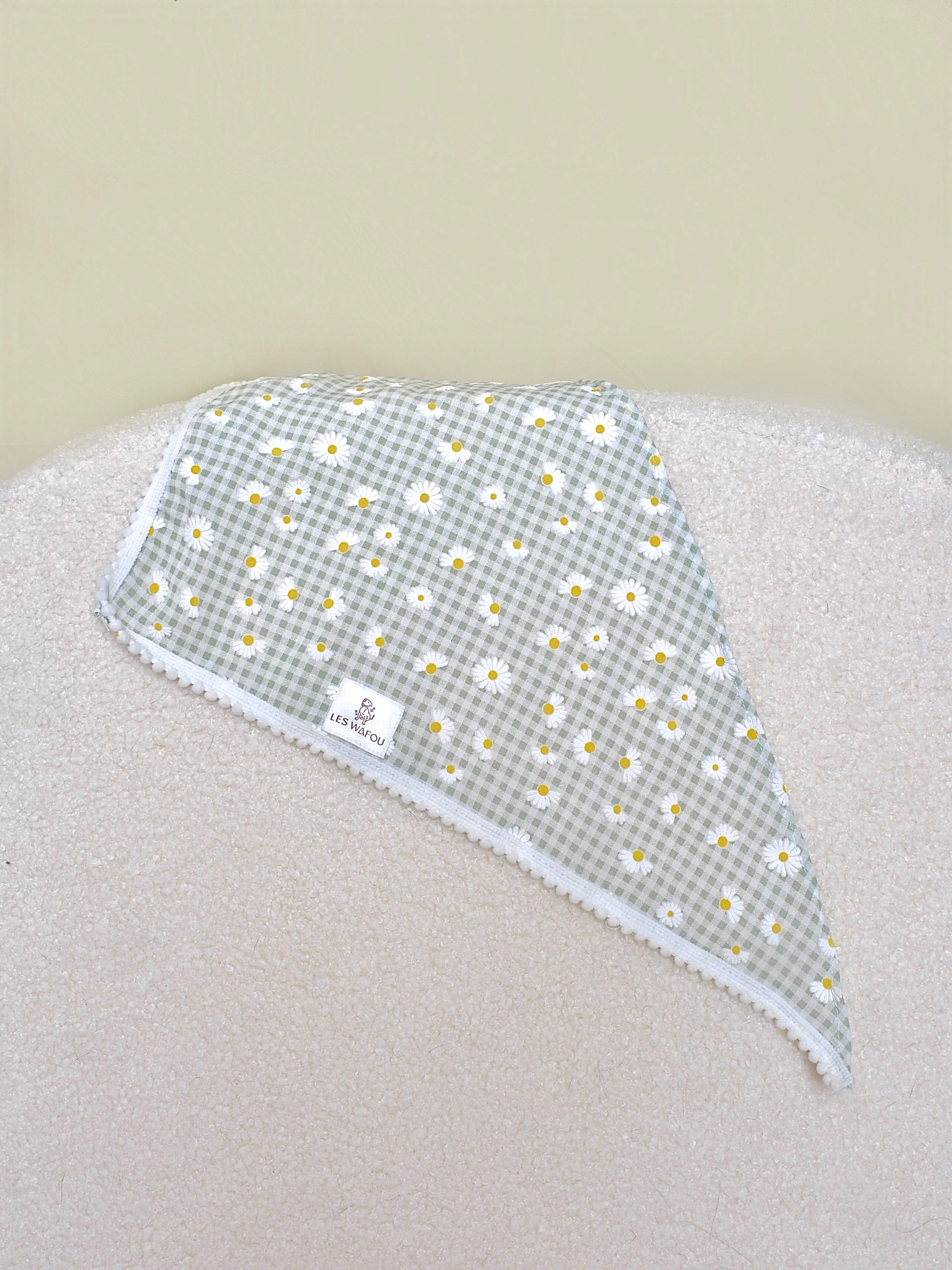 Bandana pour chien - Motif marguerites