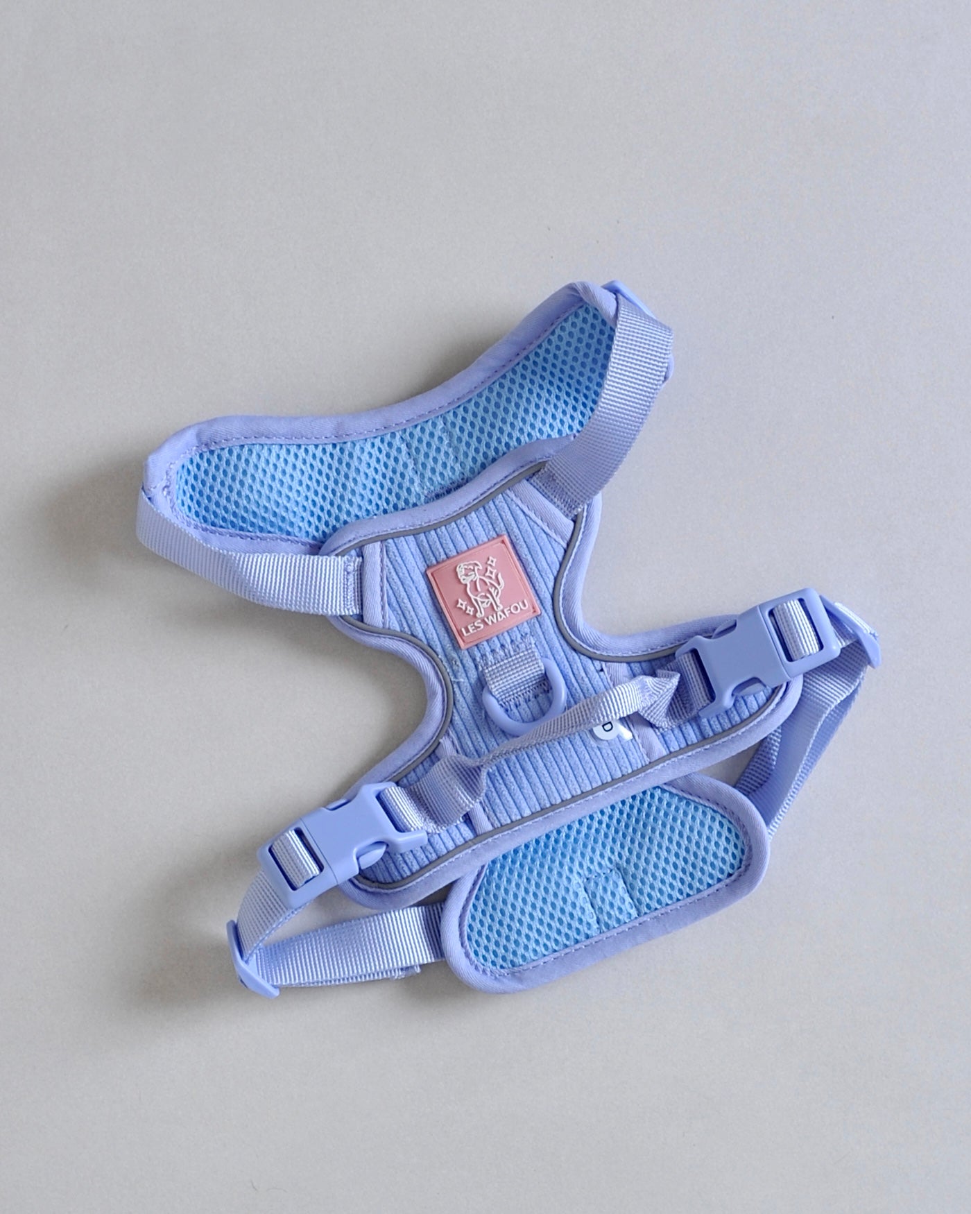 Harnais pour chien velours côtelé - Lavande