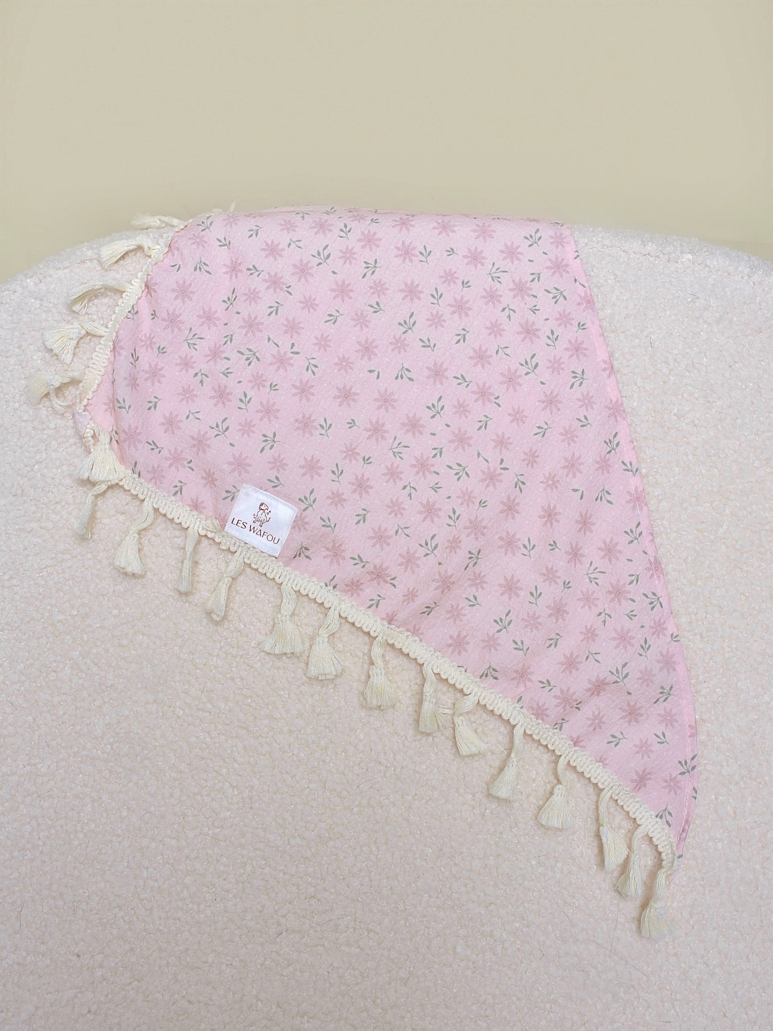 Bandana pour chien - Motif fleurs