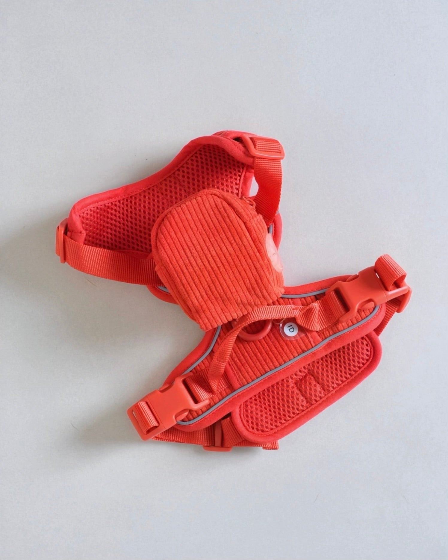 Harnais pour chien + sac à dos - Rouge