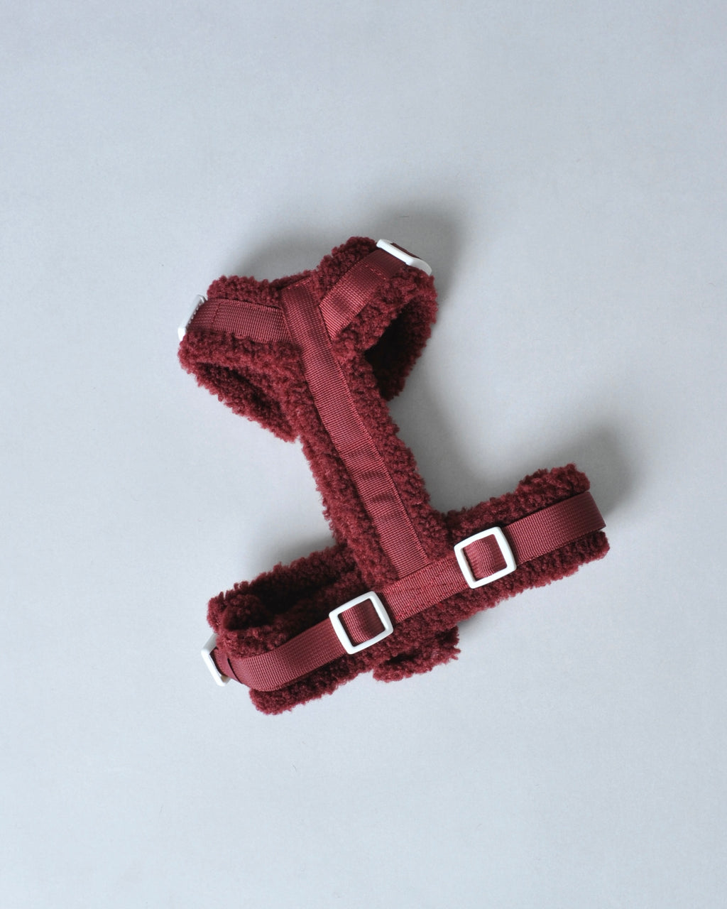 Harnais moumoute chien - Rouge bordeaux