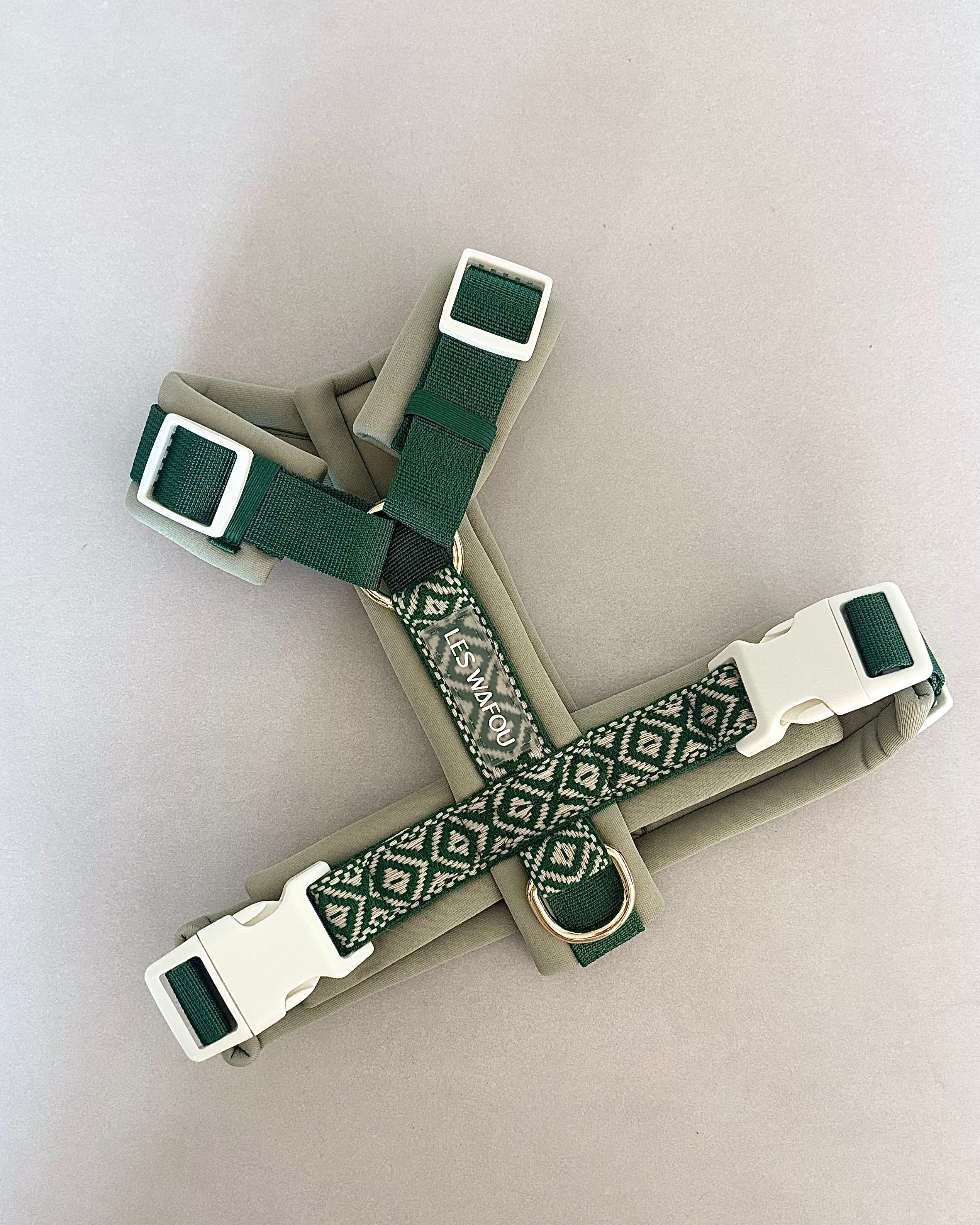 Harnais pour chien - Vert foncé
