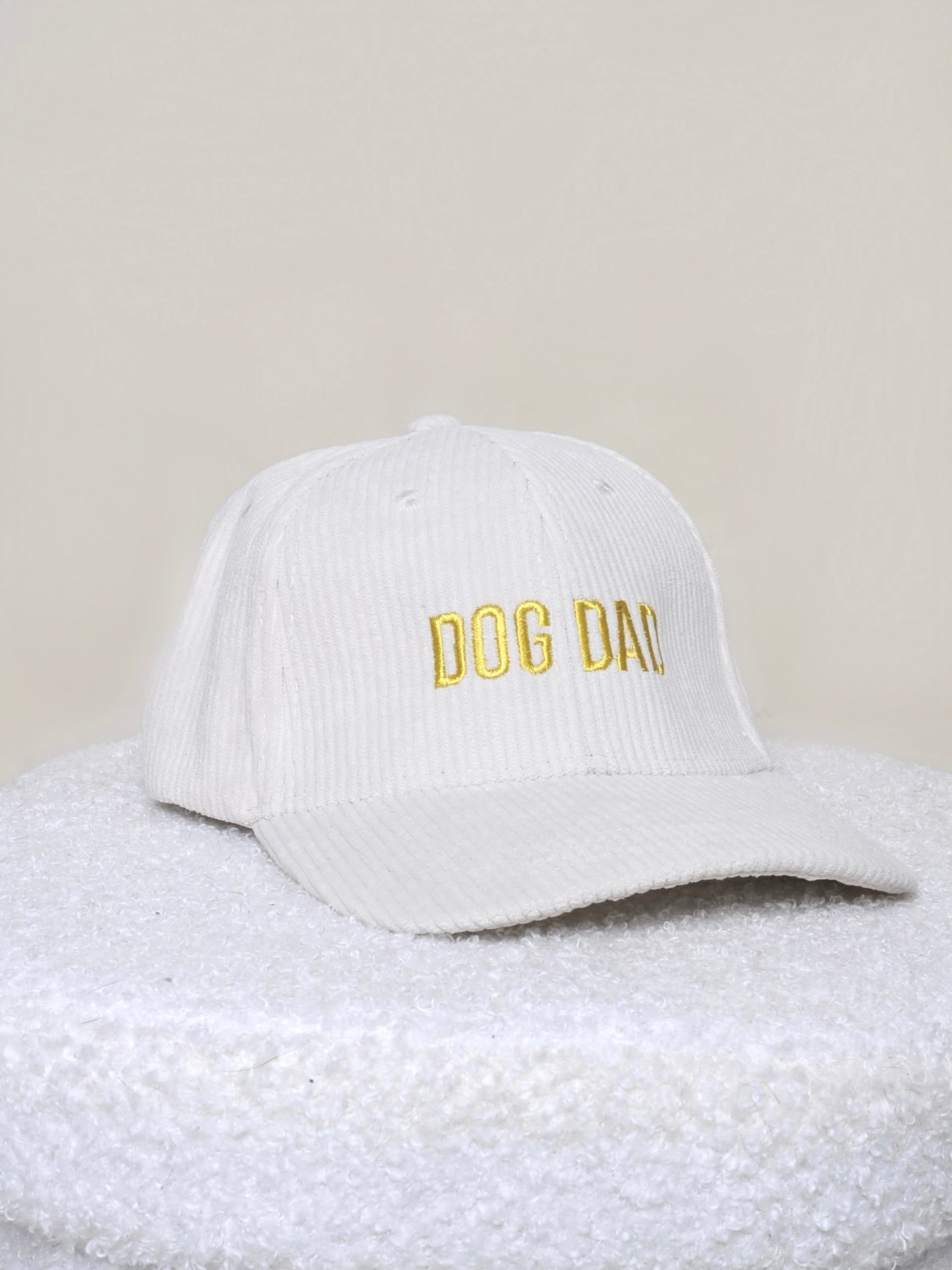 Casquettes personnalisables - Velours côtelé crème