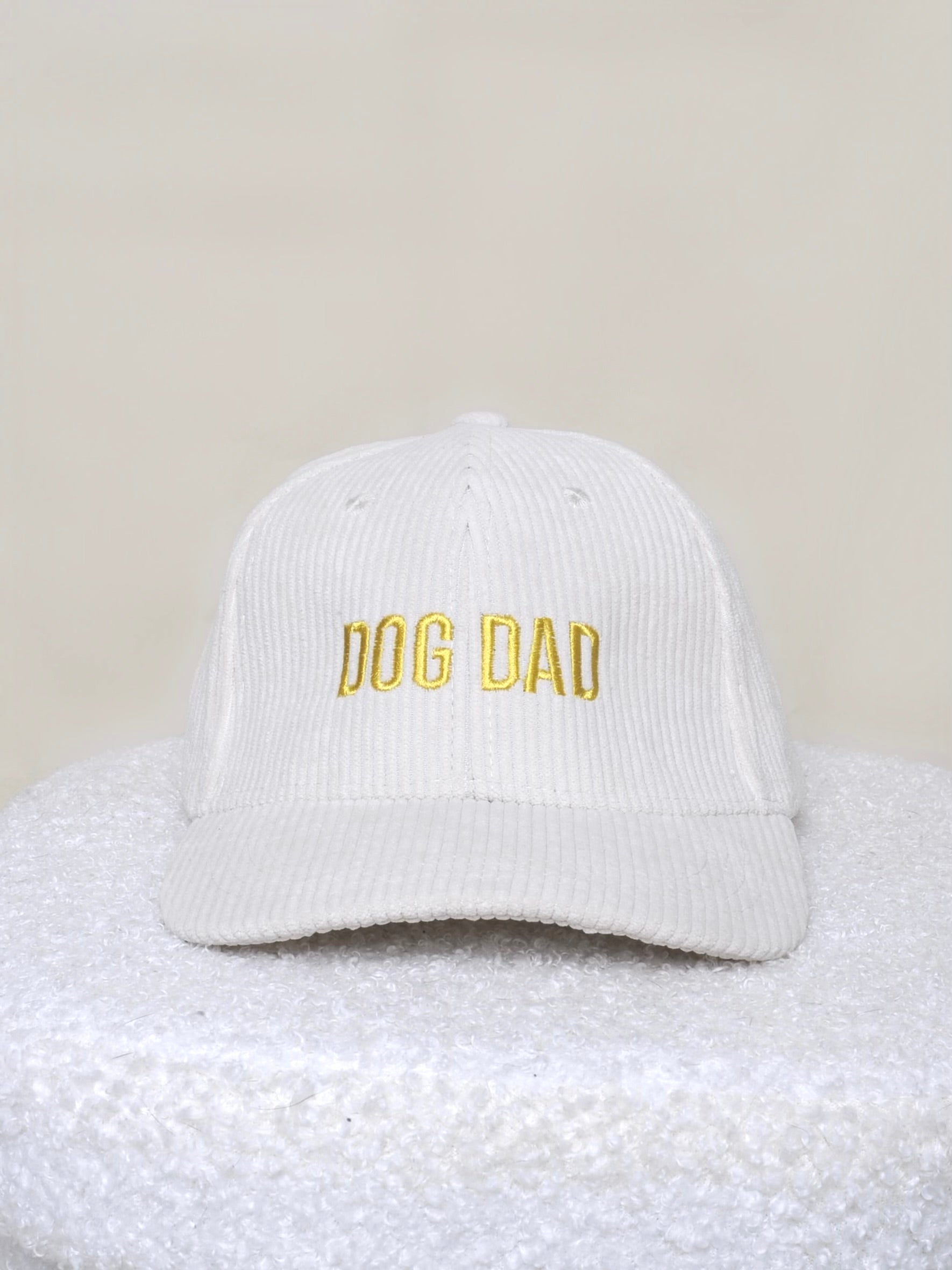 Casquettes personnalisables - Velours côtelé crème