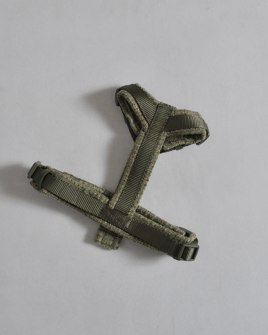 Harnais tweed chien - Kaki