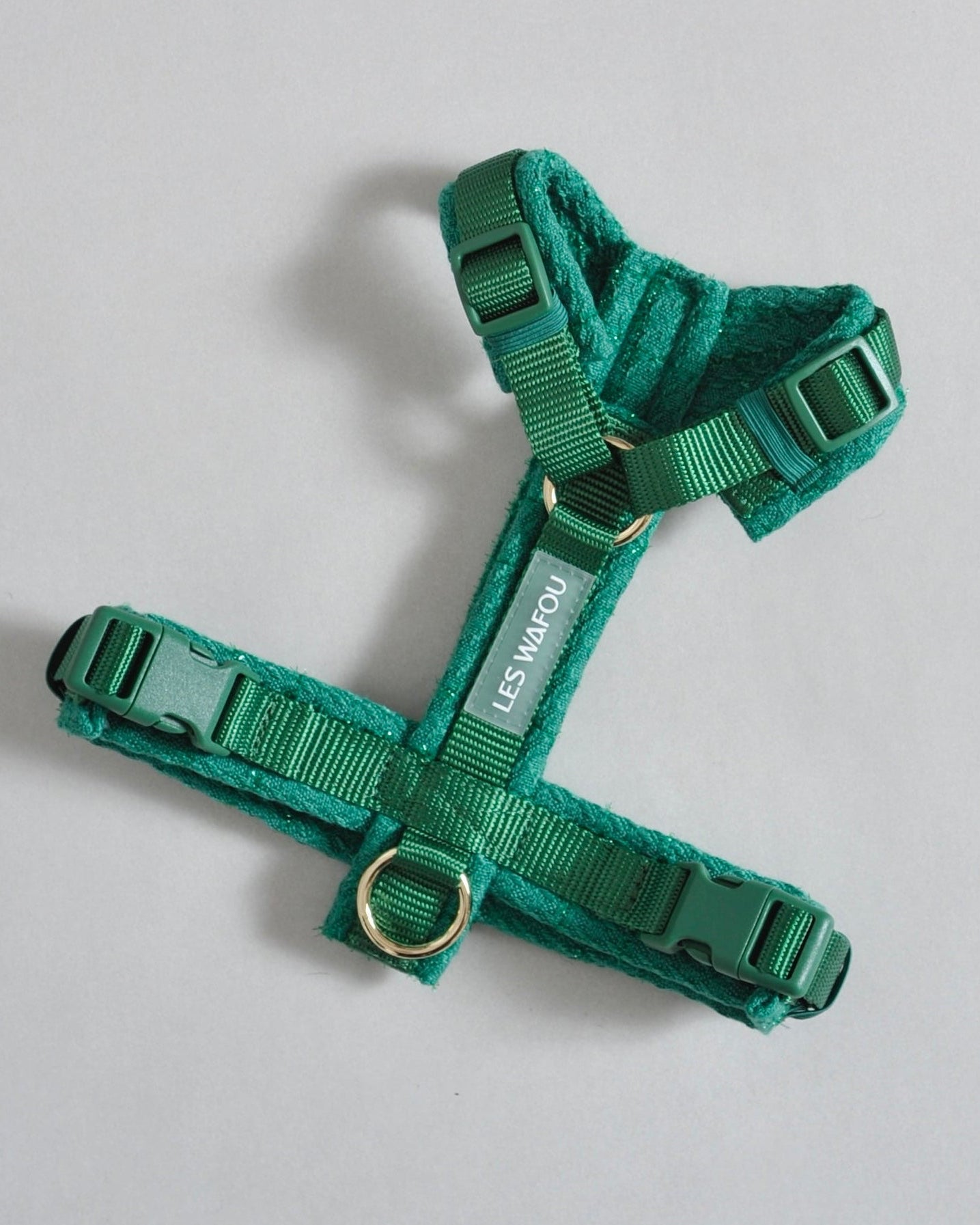 Harnais tweed chien - Vert
