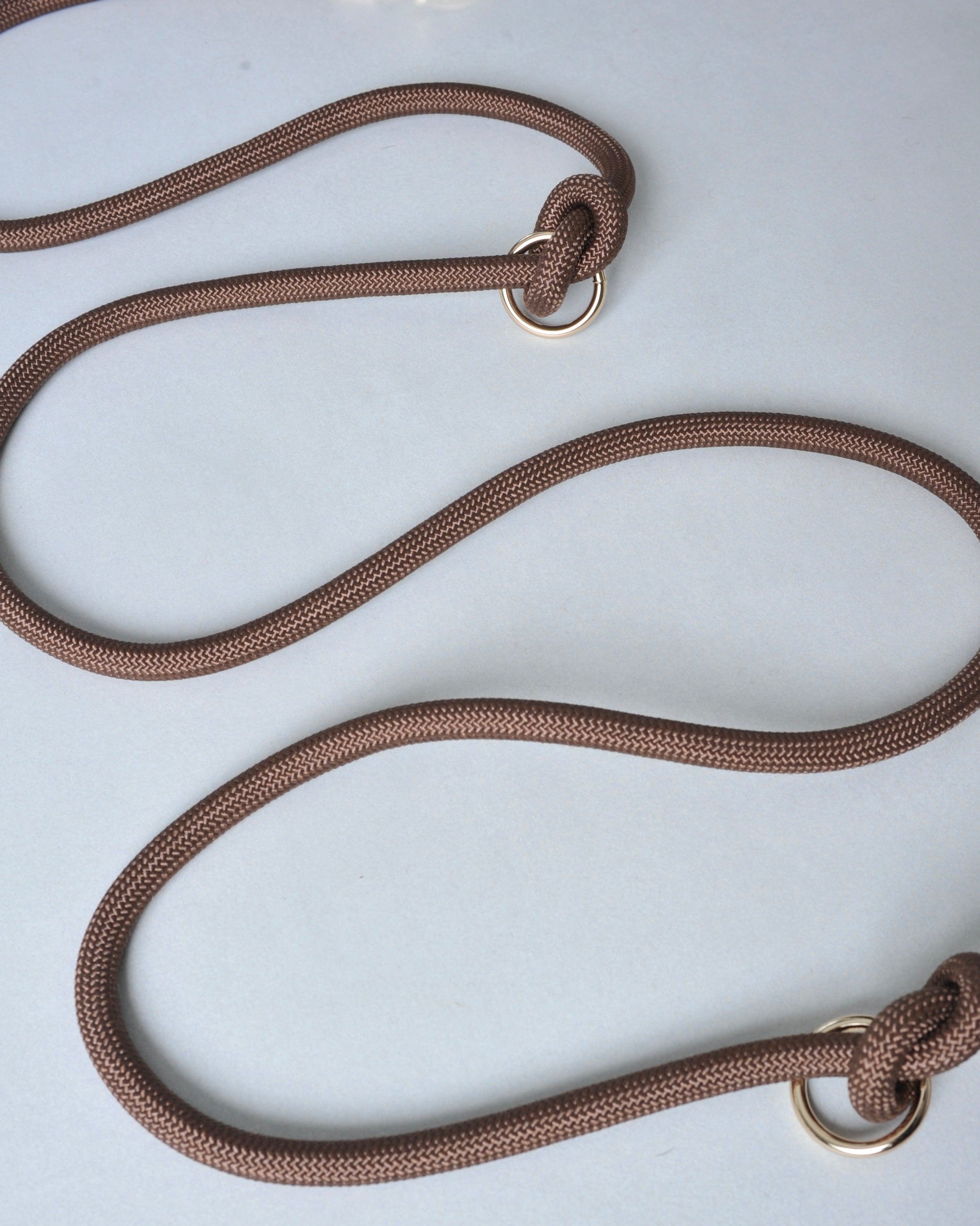 Laisse multi-positions pour chien - Marron