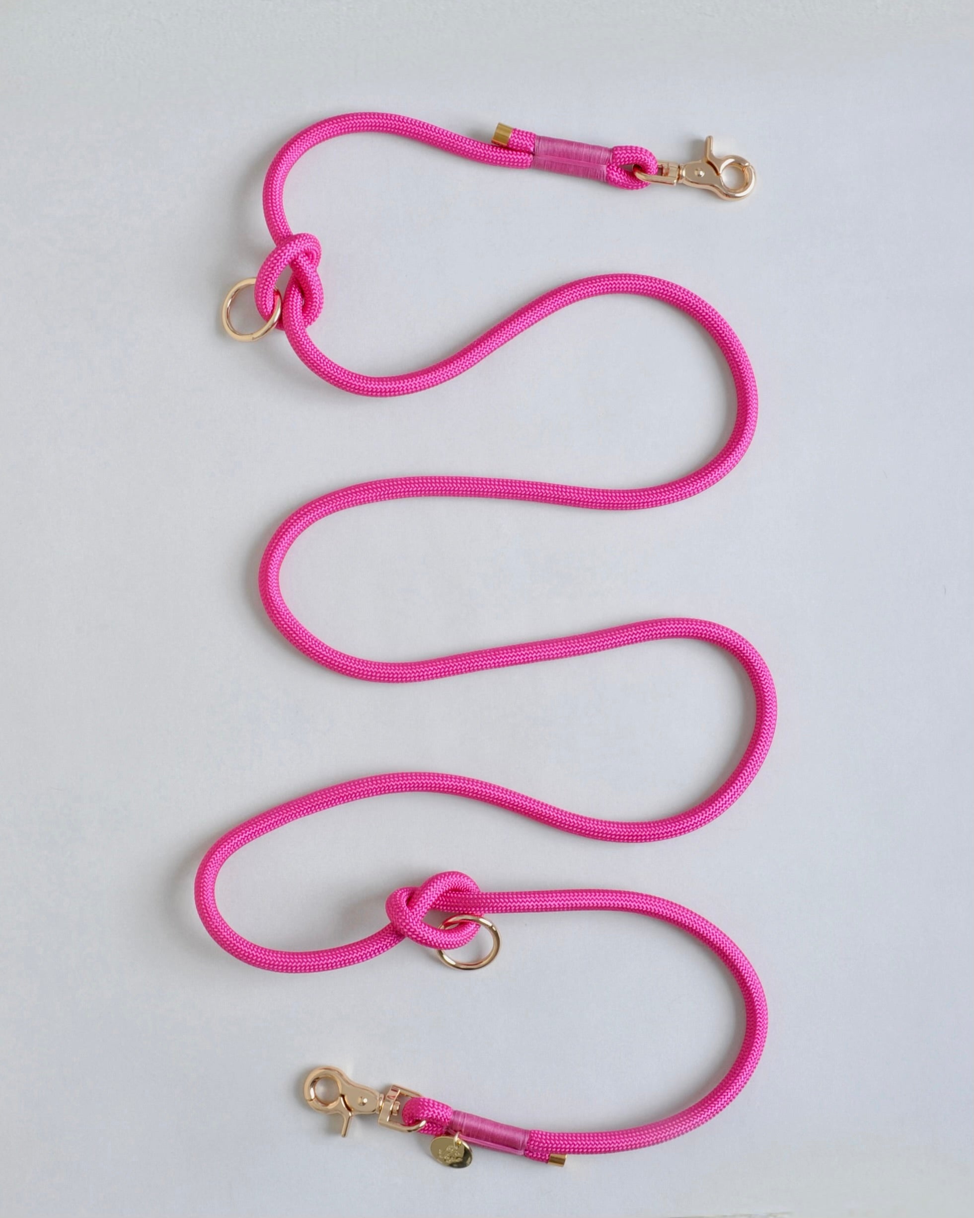Laisse multi-positions pour chien - Rose