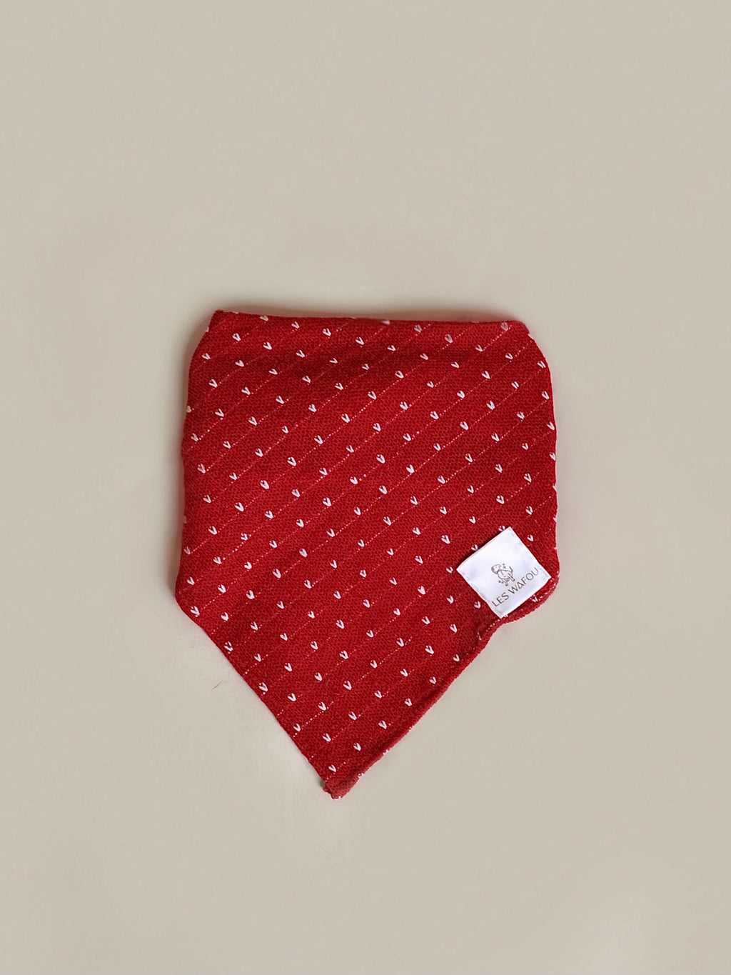 Bandana pour chien - Cœurs rouges