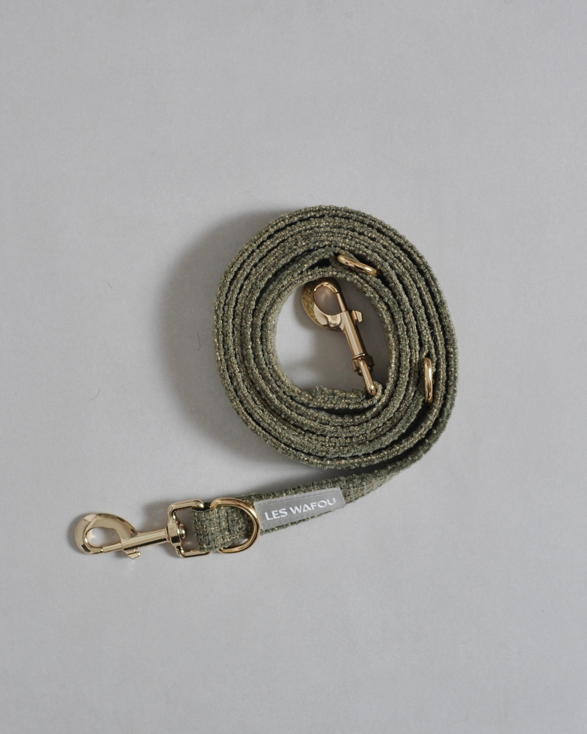 Laisse multi-positions pour chien - Kaki