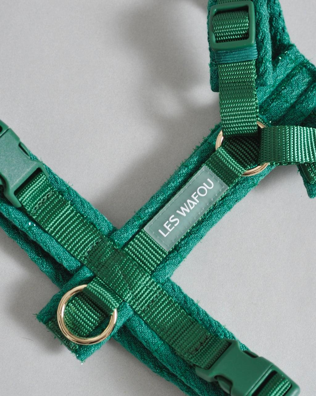 Harnais tweed chien - Vert