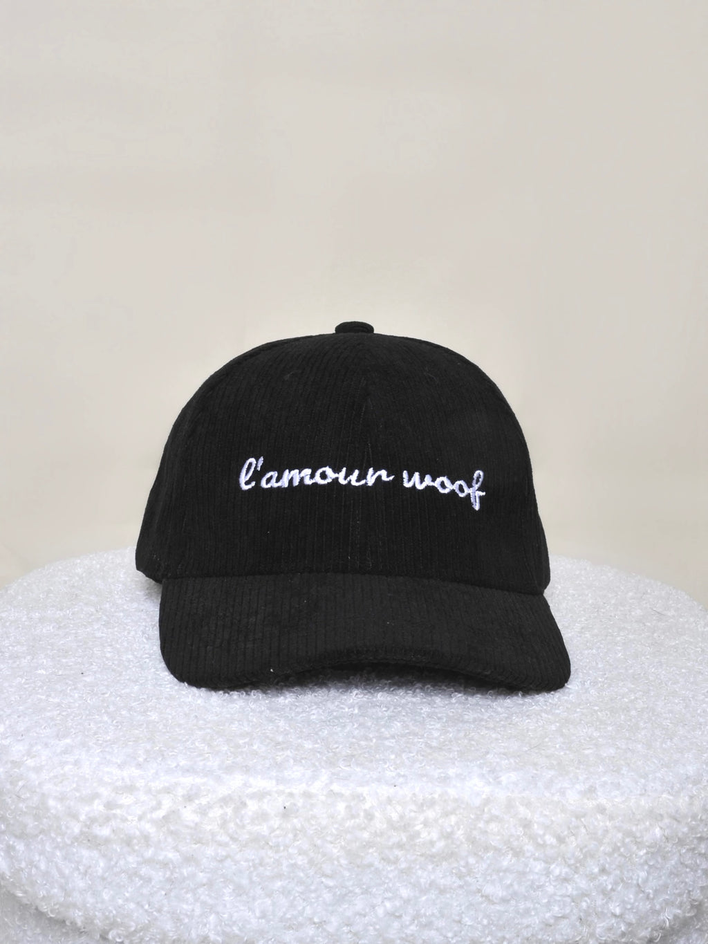 Casquettes personnalisables - Velours côtelé noir