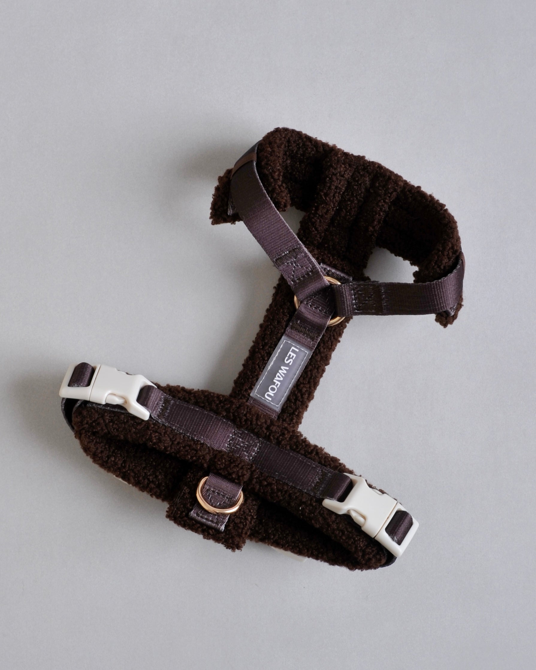 Harnais moumoute chien - Chocolat