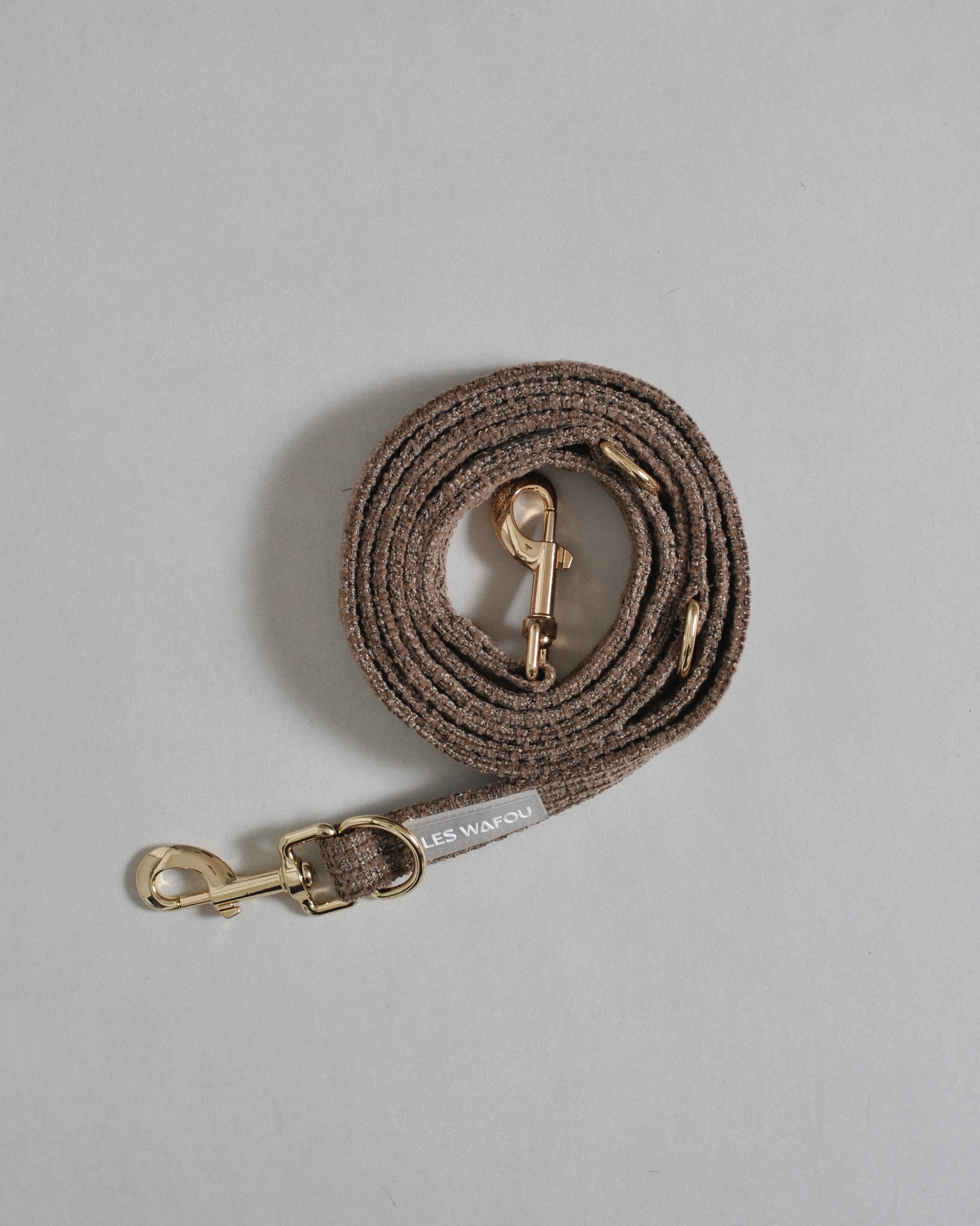 Laisse multi-positions pour chien - Taupe