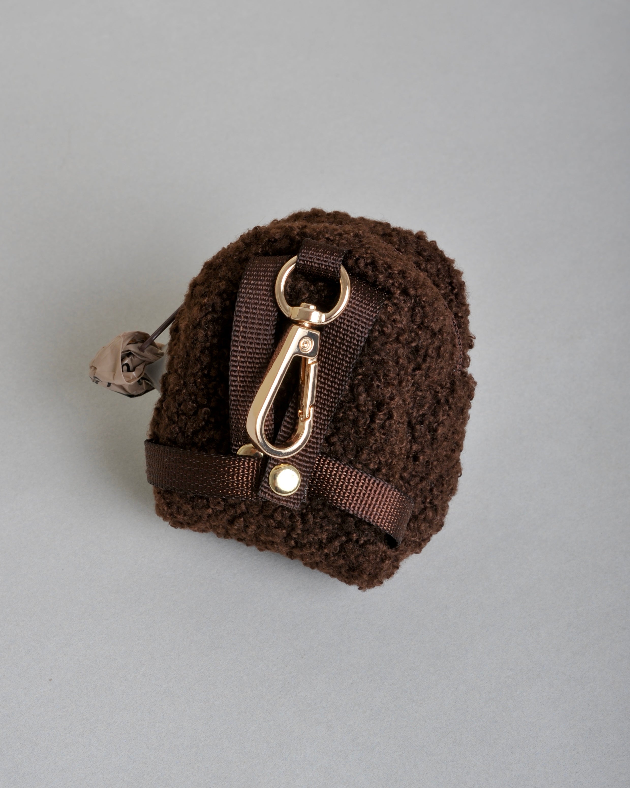 Harnais moumoute chien + sac à dos - Chocolat