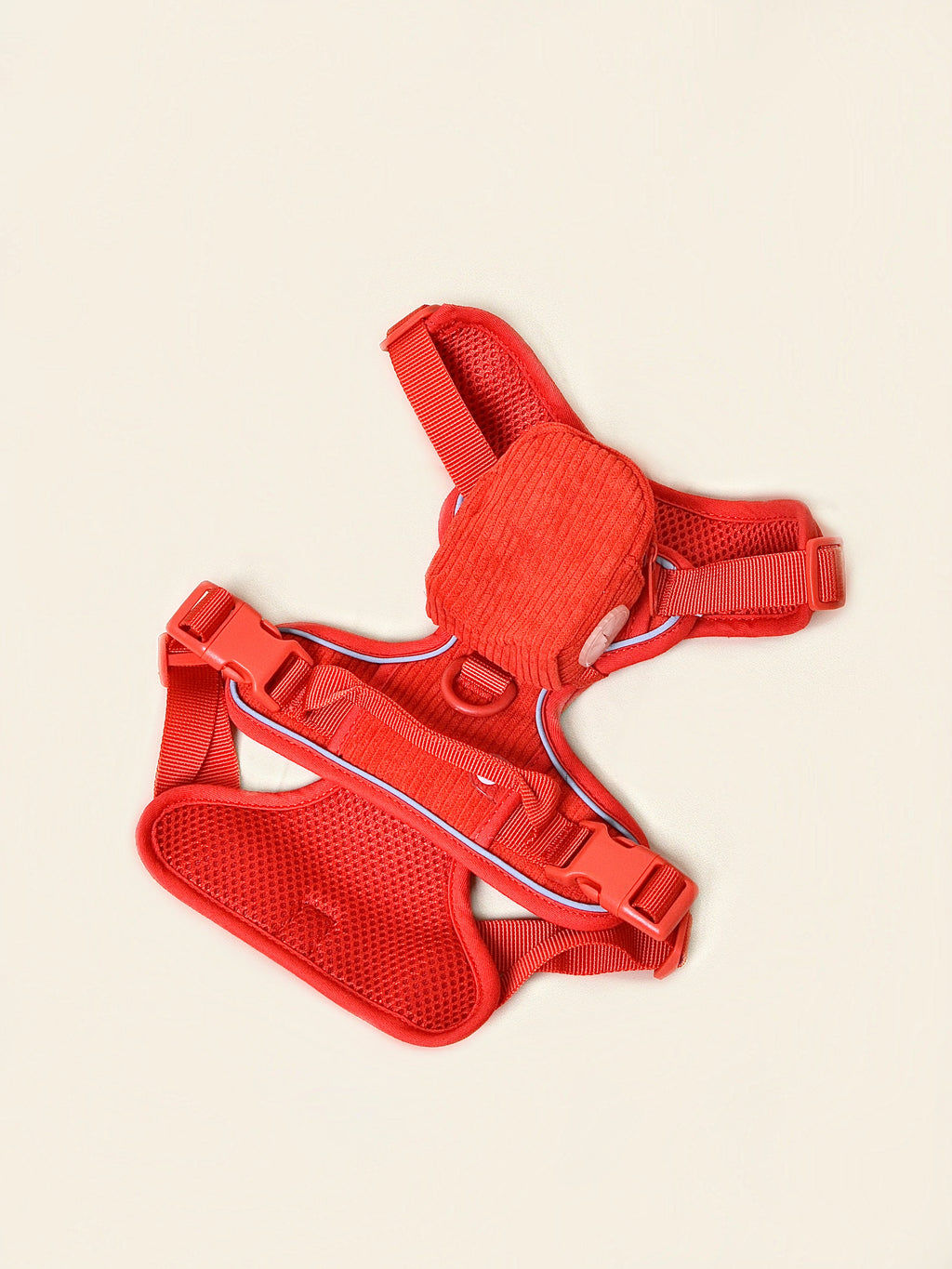 Harnais pour chien + sac à dos - Rouge