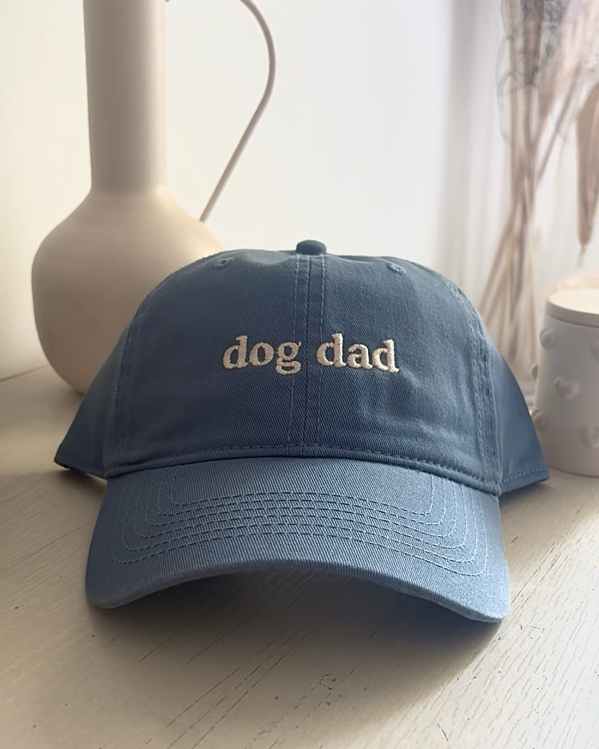 Casquettes personnalisables - Bleue pastel