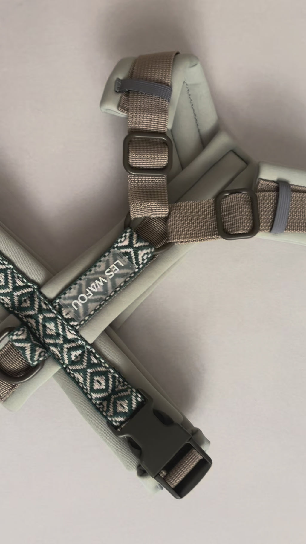 Harnais pour chien - Vert taupe